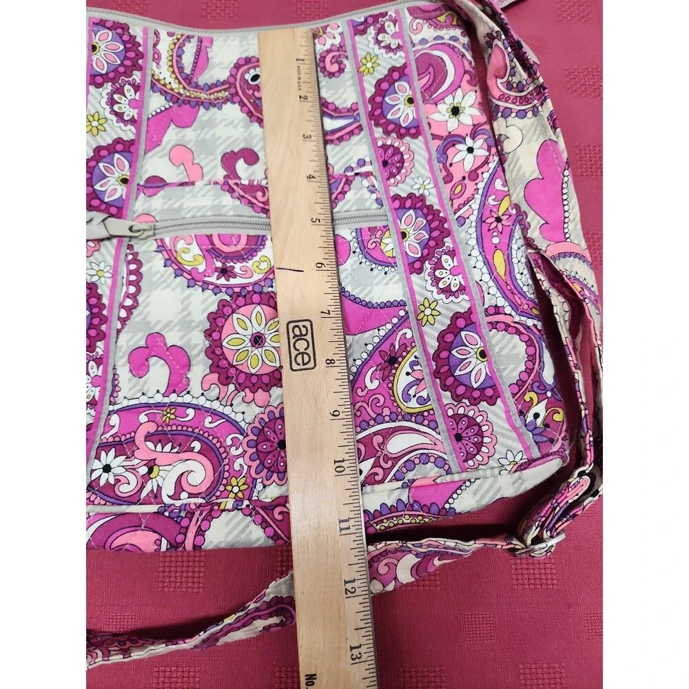 Vera Bradley Hipster Crossbody Bag Paisley Meets Plaid Adjustable Strap Retired